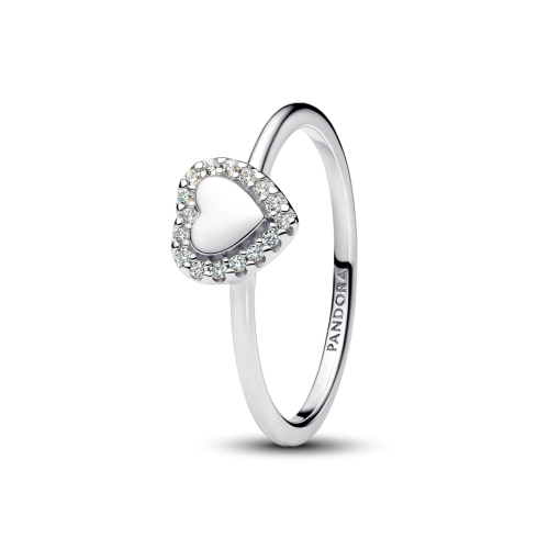 Anillo Halo y Corazón GrabablePANDORA - 193801C01
