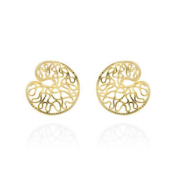Pendientes de plata aro HIGH LINE MARINA GARCIA