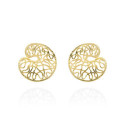 Pendientes de plata aro HIGH LINE MARINA GARCIA