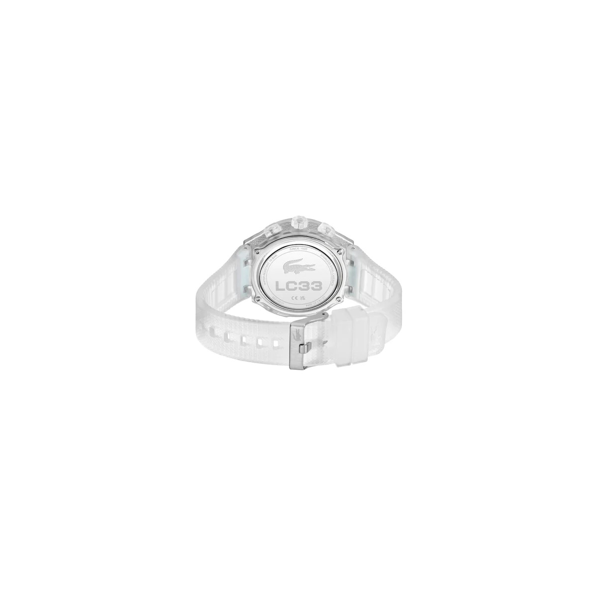 Reloj multifuncion transparente LACOSTE