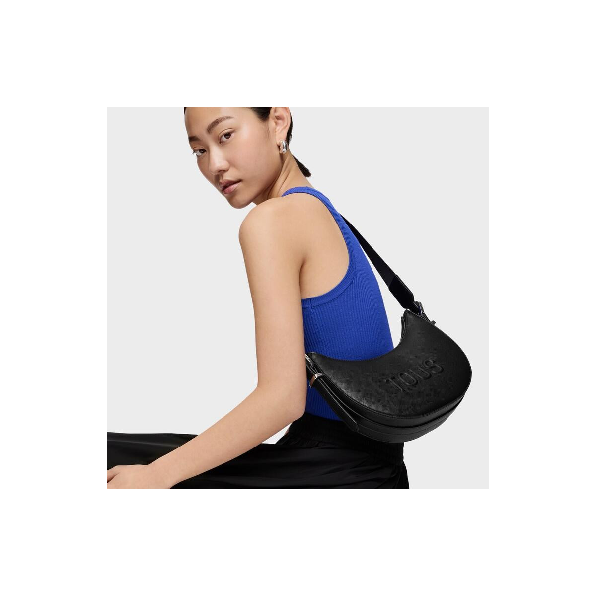 Bolso de hombro mediano negro TOUS Brenda