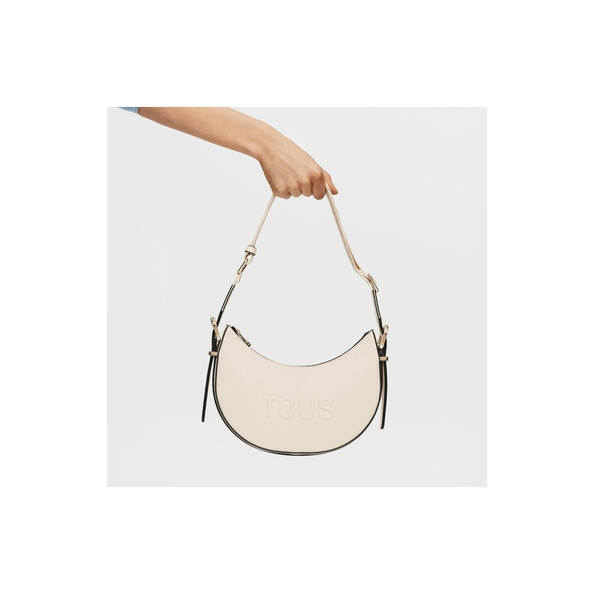 Bolso de hombro mediano beige TOUS Brenda