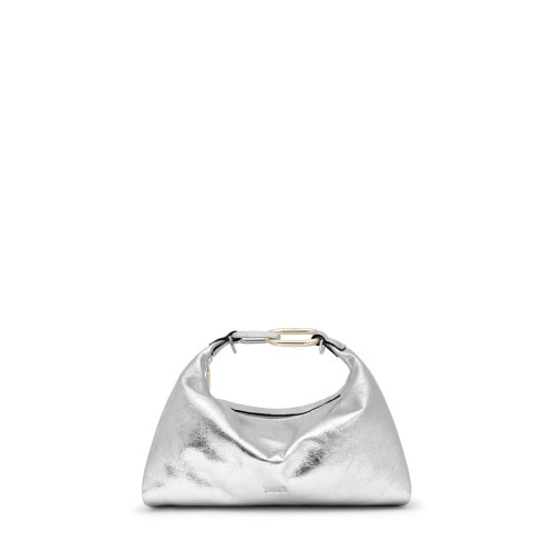 Mini bandolera de piel plata TOUS Hold