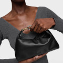 Mini bandolera de piel negra TOUS Hold