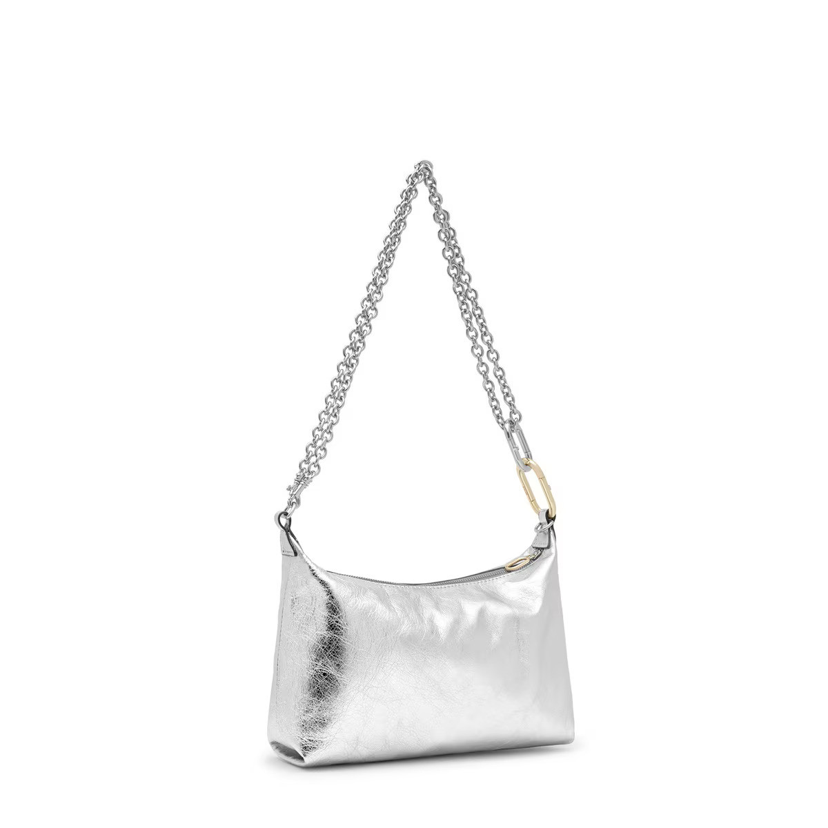 Mini bandolera de piel plata TOUS Hold