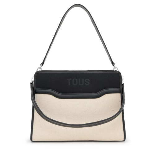 Shopper mediano negro Audree Canvas TOUS