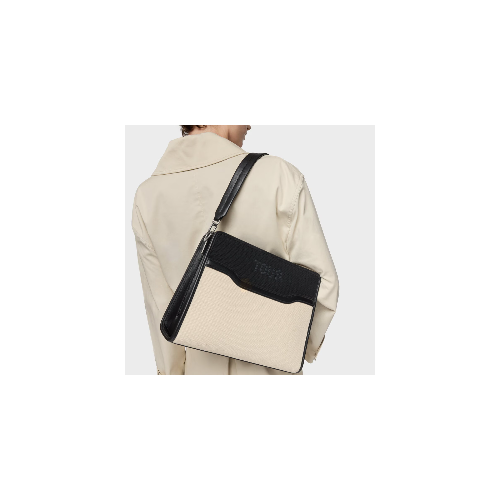Shopper mediano negro Audree Canvas TOUS