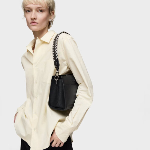 Shopper pequeño negro Audree Saffiano TOUS