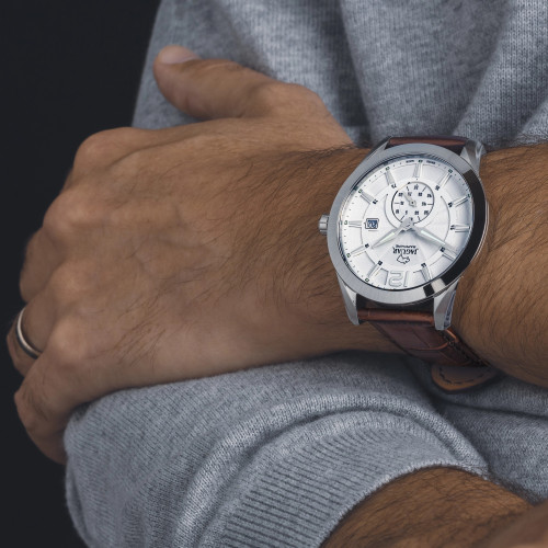 Jaguar Hombre Acero Piel
