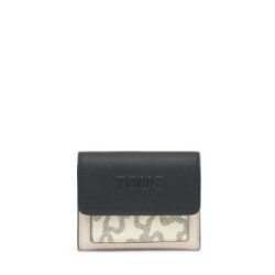 Cartera Flap beige Kaos Icon TOUS