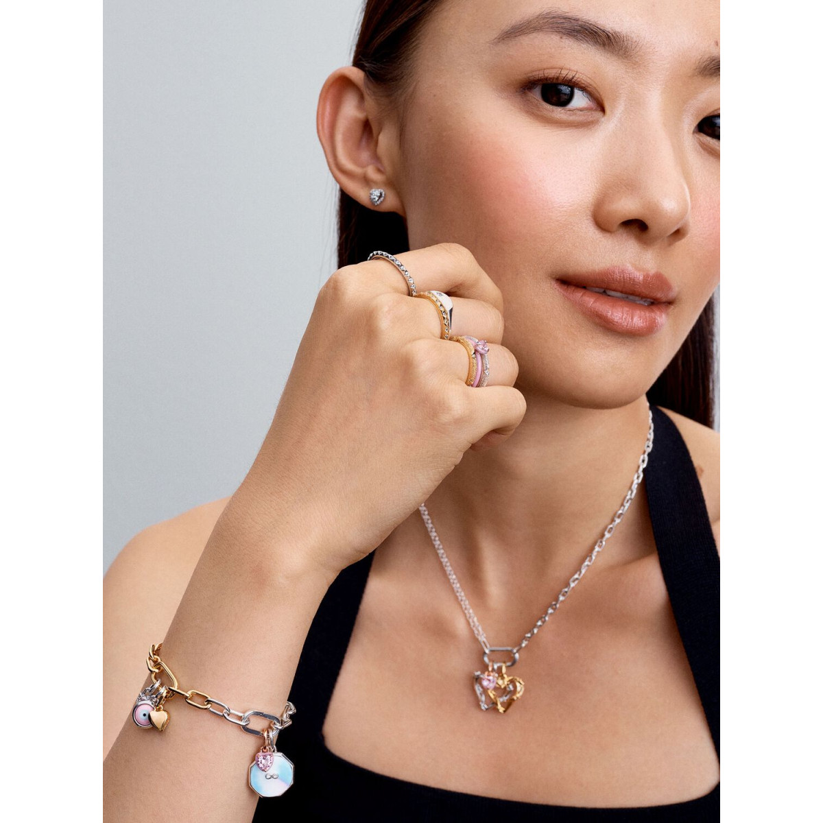 Charm Mini Colgante Pandora ME Ojo Turco Grabable de Cristal de MuranoPANDORA