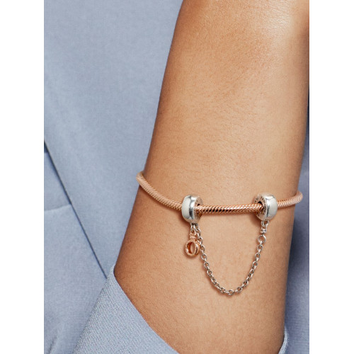 Pandora Charm Cadena de Seguridad corono O colgante