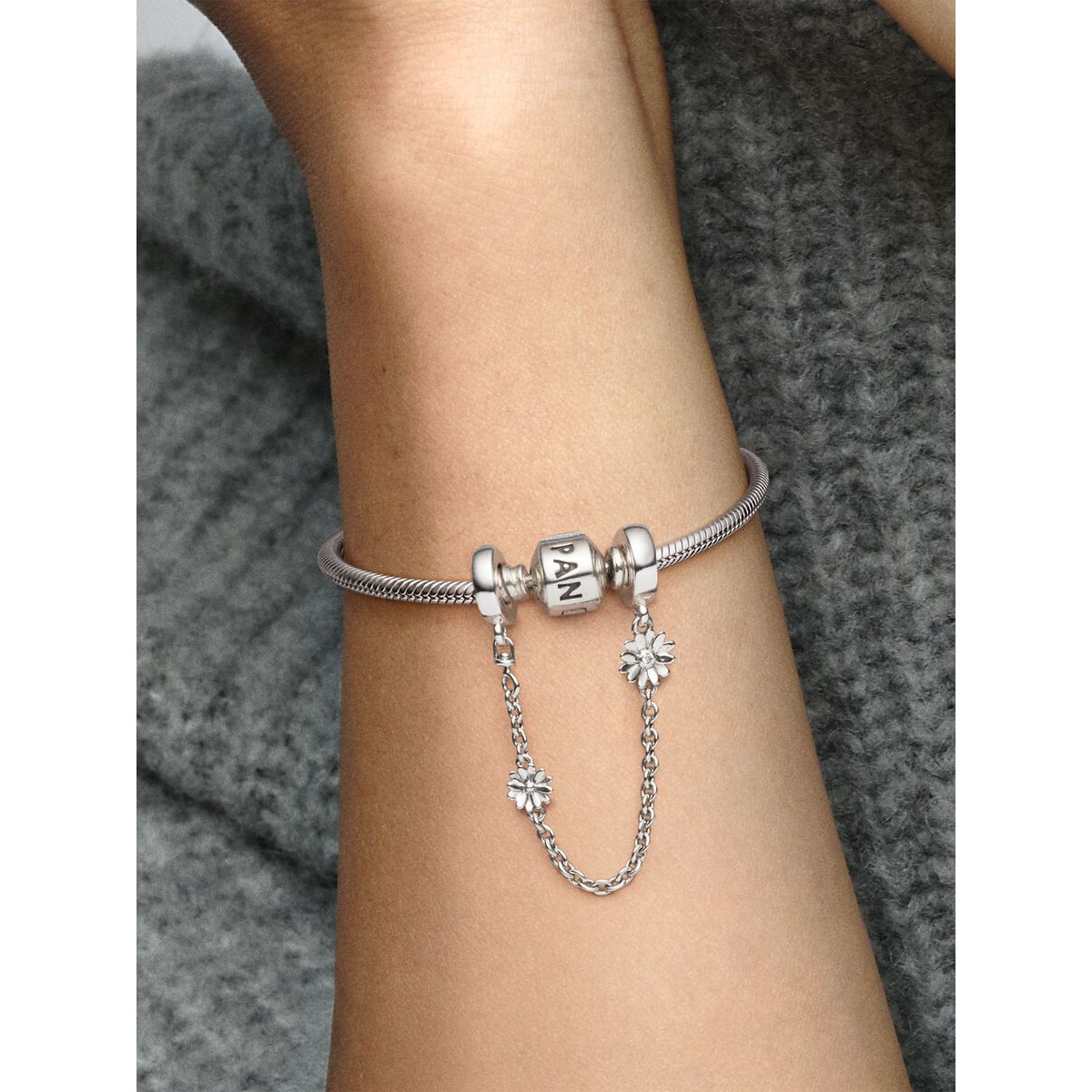 PANDORA Cadena de Seguridad Margaritas