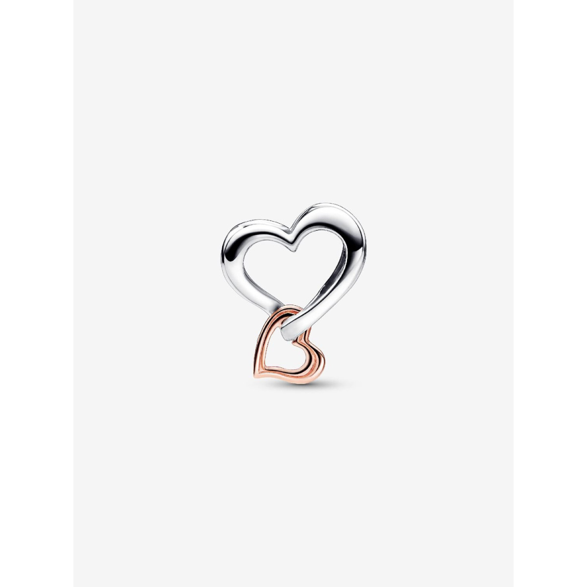 Charm Corazón Infinito en Filigrana en Dos Tonos