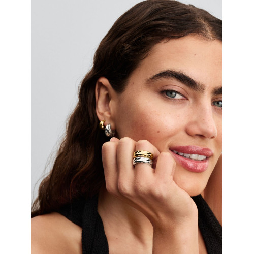 Anillo Banda Ancha OnduladaPANDORA - 163886C00