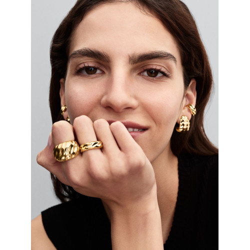 Anillo Banda Ancha OnduladaPANDORA - 163886C00