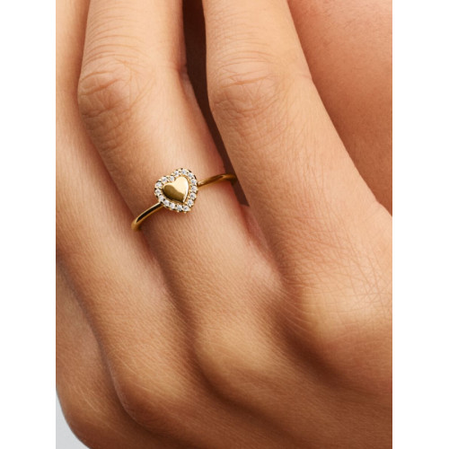 Anillo Halo y Corazón GrabablePANDORA - 163801C01