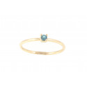 Anillo Oro 18k Topacio Azul