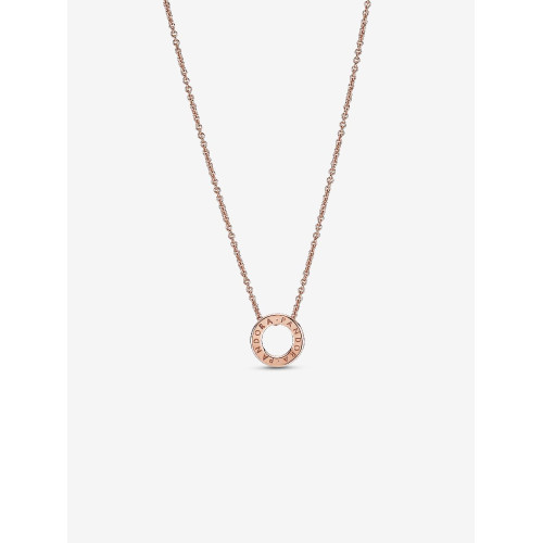 Collar Círculo en Pavé Logotipo de PandoraPANDORA