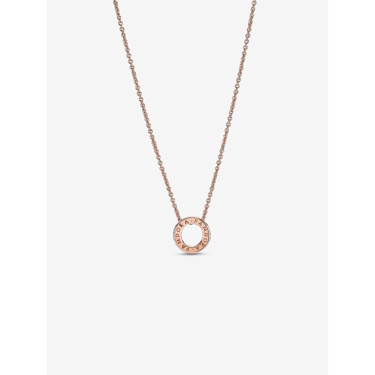 Collar Círculo en Pavé Logotipo de PandoraPANDORA