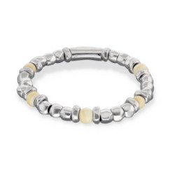 Pulsera Elástica Marfil Ser Imparable UNO DE 50 - PUL2585MFLMTL0