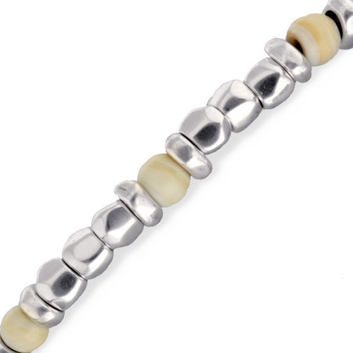 Pulsera Elástica Marfil Ser Imparable UNO DE 50 - PUL2585MFLMTL0