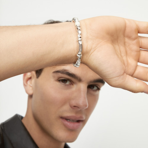 Pulsera Elástica Marfil Ser Imparable UNO DE 50 - PUL2585MFLMTL0