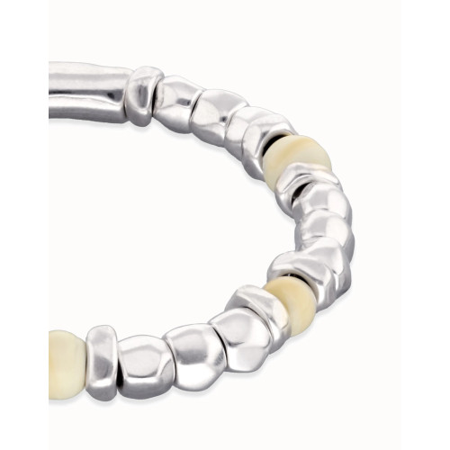 Pulsera Elástica Marfil Ser Imparable UNO DE 50 - PUL2585MFLMTL0