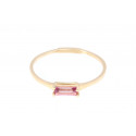 Anillo Oro 18k Topacio Rosa