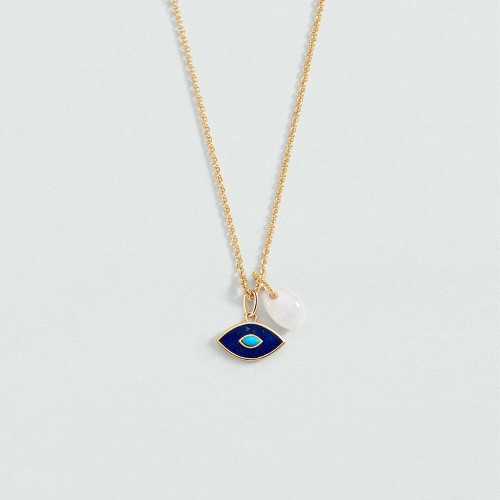 Colgante Talismans Blanco Piedra Luna AGATHA PARIS