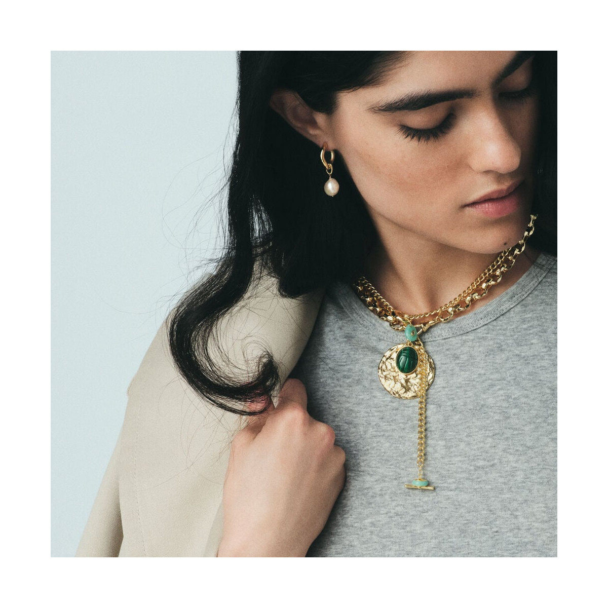 Colgante Amazonita Talismans AGATHA PARIS