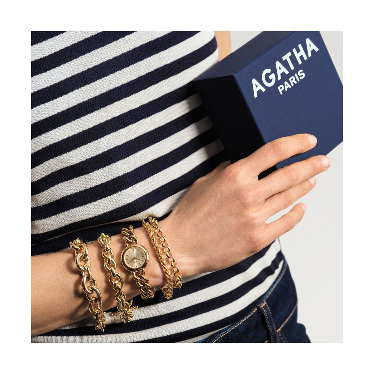 Pulsera de cadena ESLABÓN PALMERA AGATHA PARIS