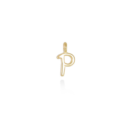 Inicial Oro de Ley 18k P de Marina Garcia