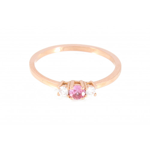 Argyor Anillo Diamantes Zafiro Rosa - 74R0083ZR