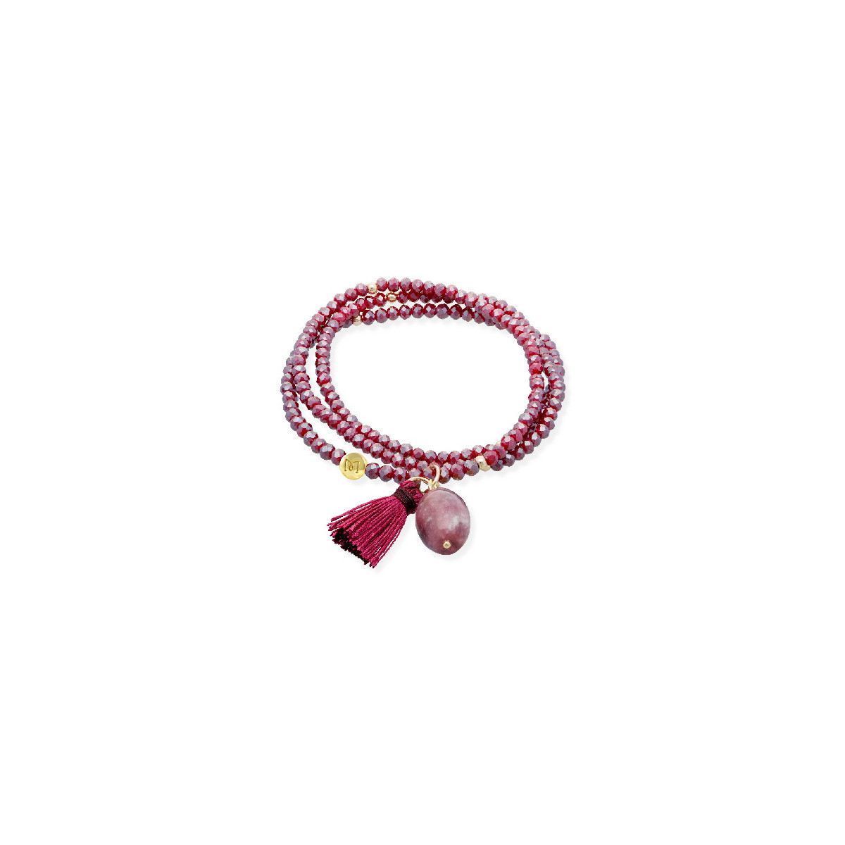 Pulsera Zen Marina Garcia Burgundi Agata