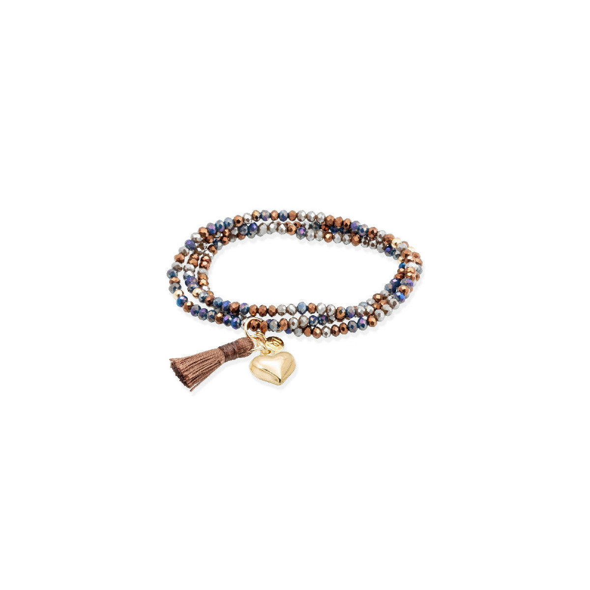 Pulsera ZEN CHOCOLATE con corazón Marina Garcia