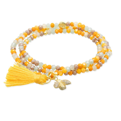 Pulsera Zen mostaza MARINA GARCIA