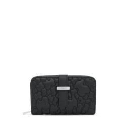 Billetera negra Bridge Puffy bear TOUS