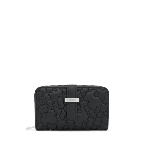 Billetera negra Bridge Puffy bear TOUS
