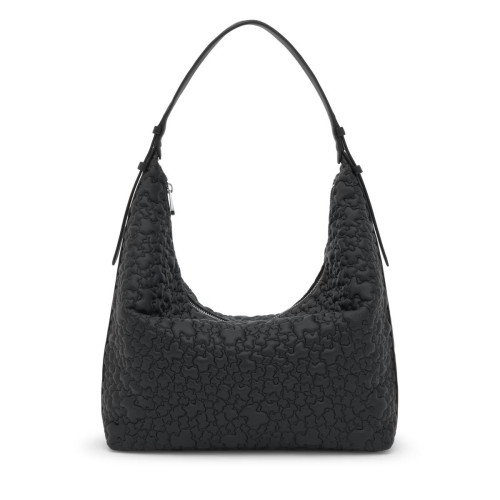 Bolso de hombro grande negro TOUS Puffy bear