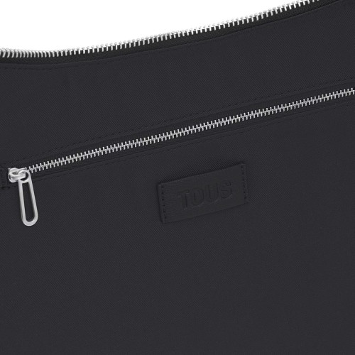 Bolso de hombro grande negro TOUS Puffy bear