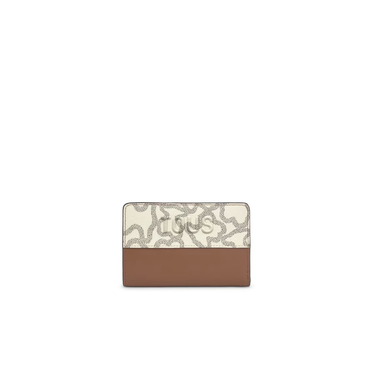 Cartera camel y beige Kaos Icon TOUS