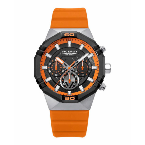 Reloj cronógrafo negro - naranja VICEROY