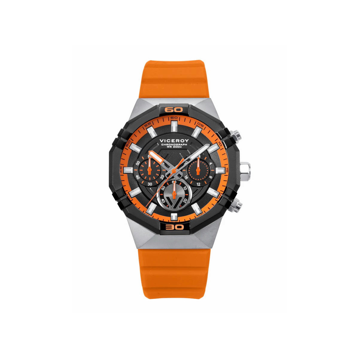 Reloj cronógrafo negro - naranja VICEROY