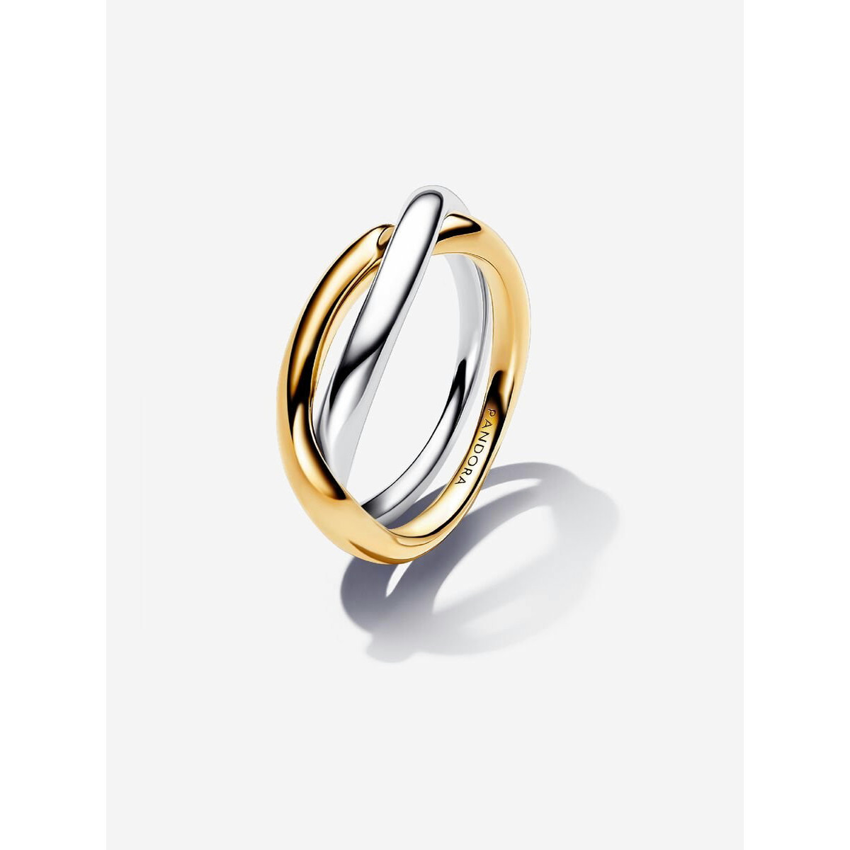 Anillo Pandora Entrelazado Dos Tonos - 163262C00