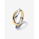 Anillo Pandora Entrelazado Dos Tonos - 163262C00