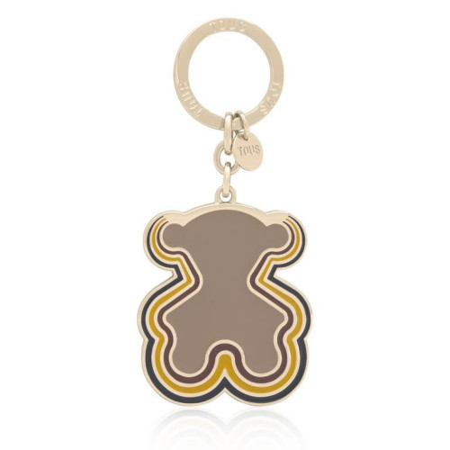 Llavero TOUS bear waves topo - dorado personalizable