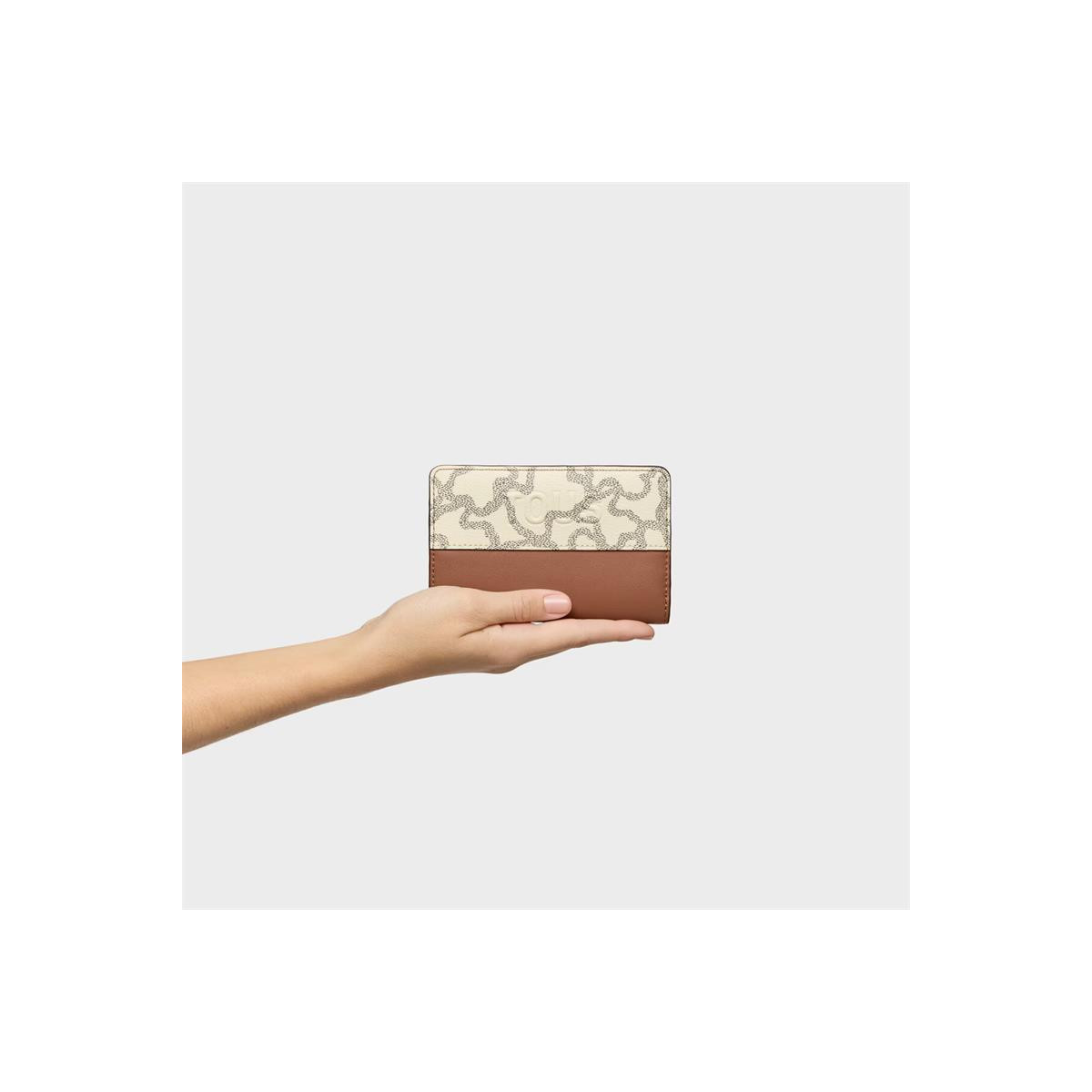 Cartera camel y beige Kaos Icon TOUS