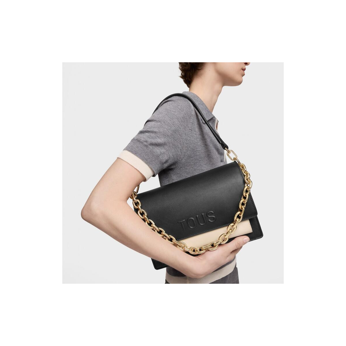 Bandolera mediana TOUS Audree negra Kaos Icon