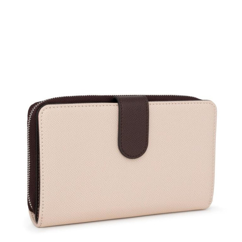 Billetera mediana TOUS New Dubai marrón y beige